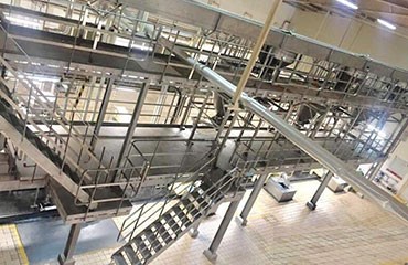 食品衛(wèi)生級鋼構(gòu)平臺建造