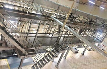 食品衛(wèi)生級鋼構(gòu)平臺建造